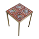 Table d'appoint laiton et céramique 1960