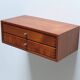 Floating wall shelf with drawers by Kai Kristiansen for Axel Kjersgaard, 1960s