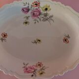 Oval porcelain serving dish from Limoges Charbernaud and Larcher