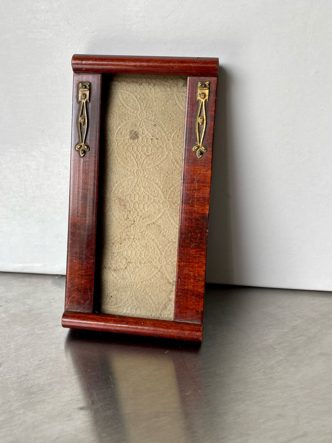 Antique art nouveau mahogany  frame