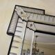 Antique Venetian mirror in engraved glass