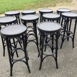 Set of 10 bar stools