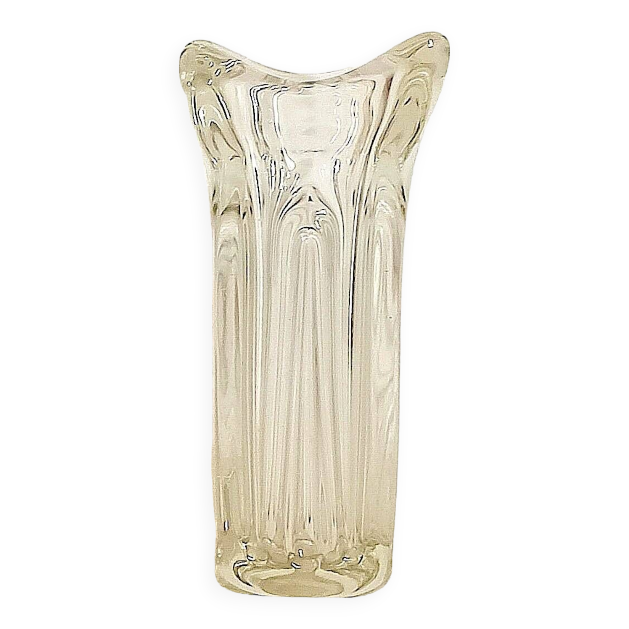 Lux Glass Austria crystal vase 1950s/1960s Height 28 cm