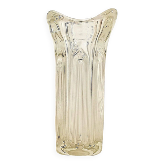 Vase cristal Lux Glass Austria Années 50 / 60 Hauteur 28 cm