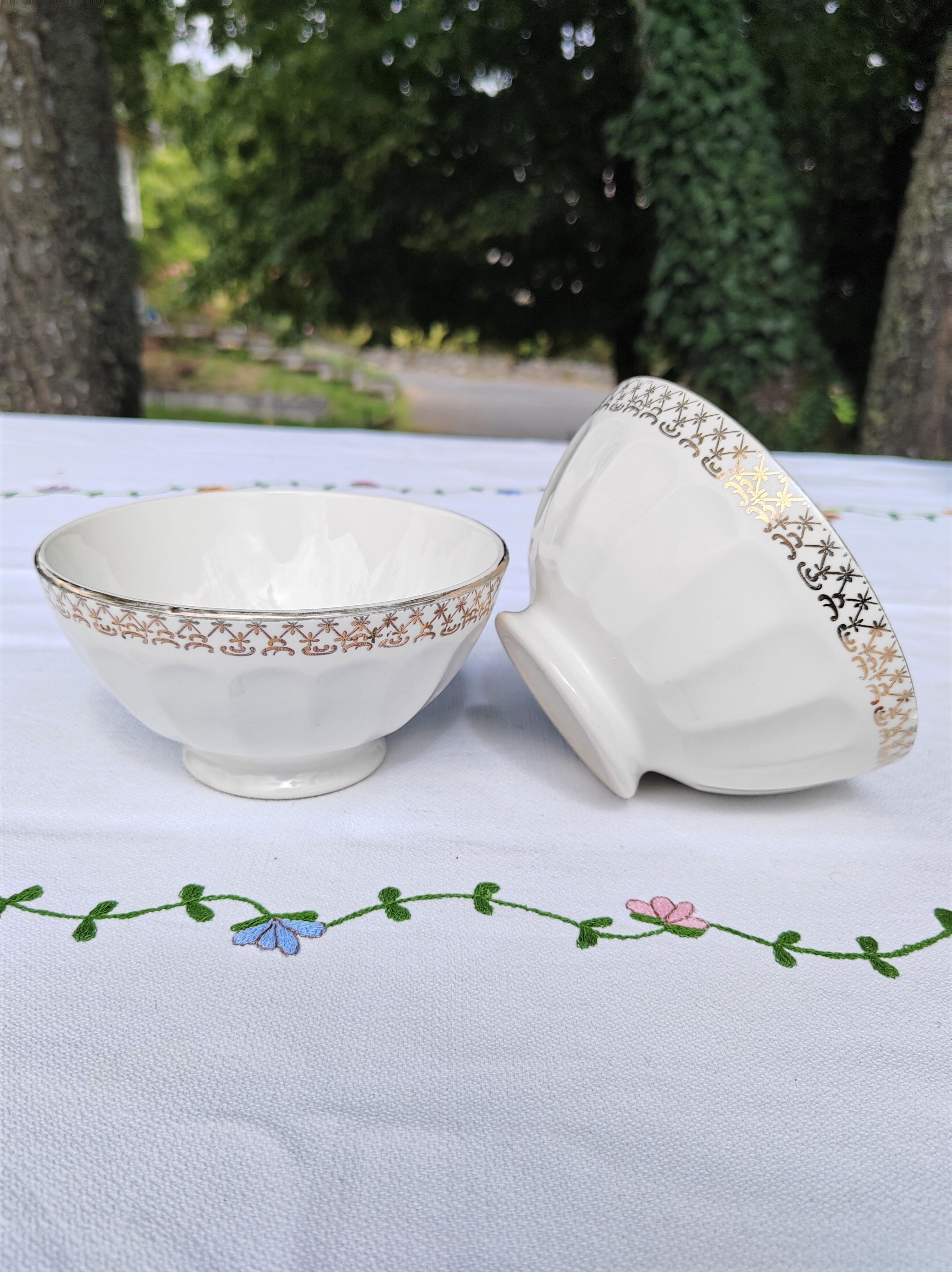 Pair of porcelain bowls