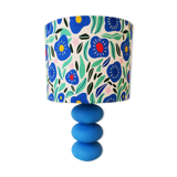 Wavy Lamp & Cornflower Lampshade