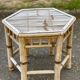 Table basse en bambou années 60