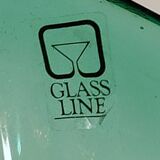 Murano/Glass Line Art Glass Sea Shell Trinket Dish. Diam 20