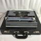 Former HJapy white metal writing machine - grey - vintage black malle