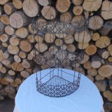 Iron corner shelf