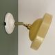 Vintage yellow opaline lampshade wall lamp