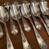 Silver-plated metal cutlery in Louis XV style
