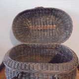 poultry basket, rattan, wicker