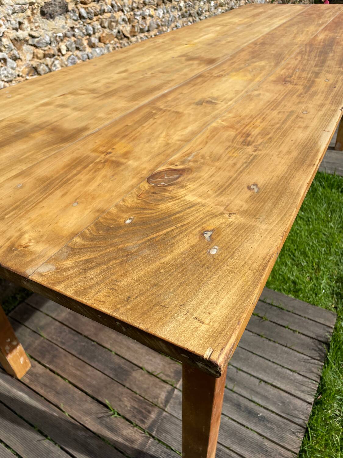 Large old farm table