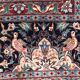 Large vintage carpet Sino Persian Tabriz fine, handmade 247x315 cm