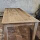 Solid oak farmhouse table "brut" 247x89, top "chocolate oak"