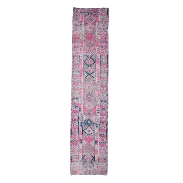Vintage Turkish Oushak Handmade Runner 86x406 cm