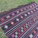 Vintage Turkish kilim handwoven 211x285 cm