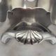 Elegant ice bucket/scoop, silver-plated with square hallmark - A 321