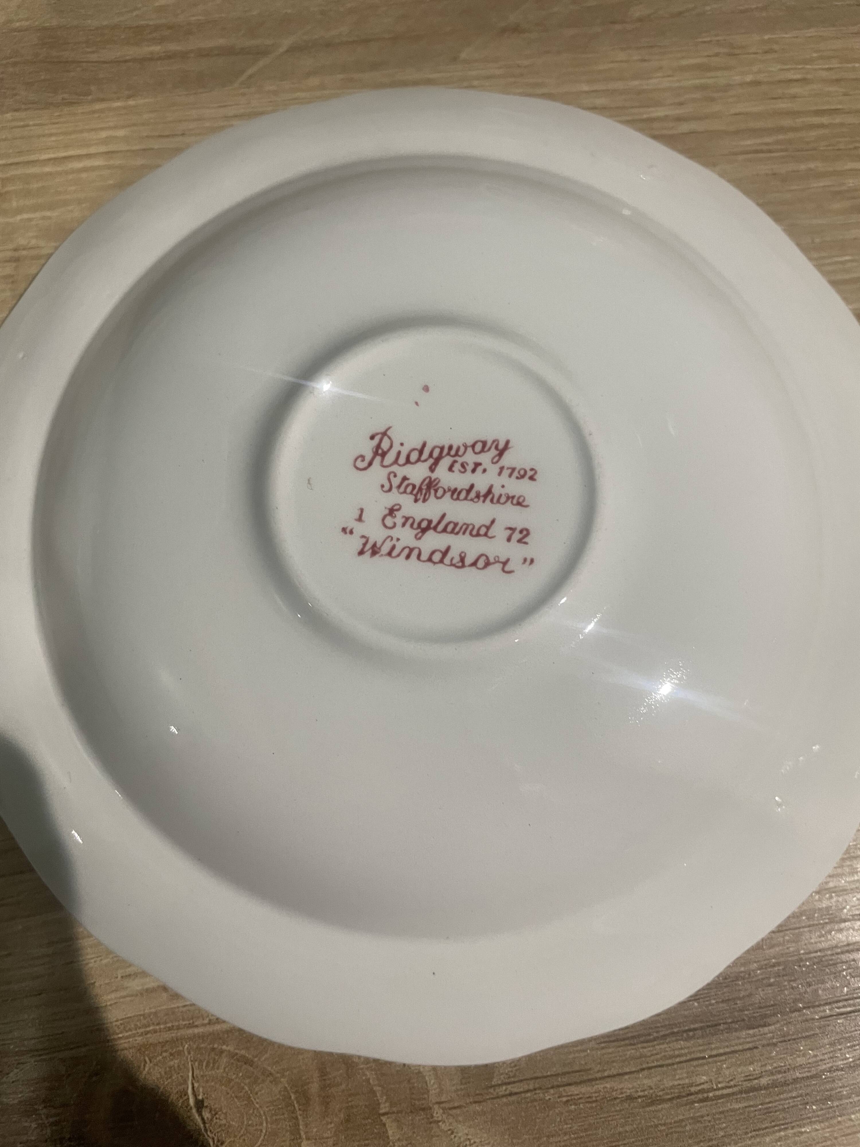 Ridgway pink english porcelain coffee service