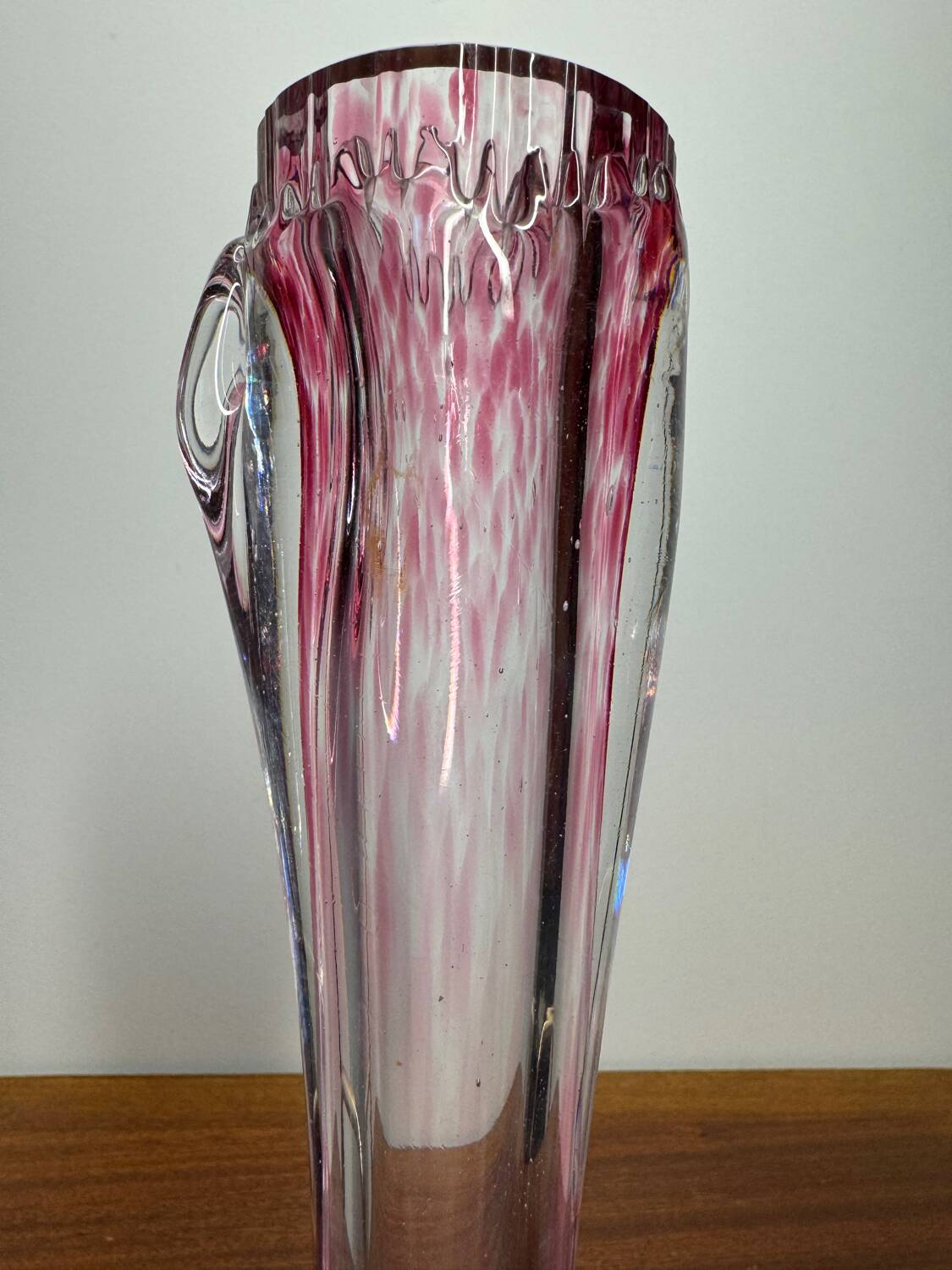 Art Deco crystal soliflore vase