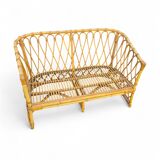 Vintage rattan sofa