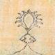 Classic faded yellow oushak rug 269x176cm