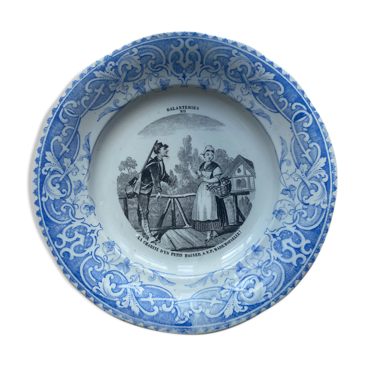 Talking plate series "galanteries"