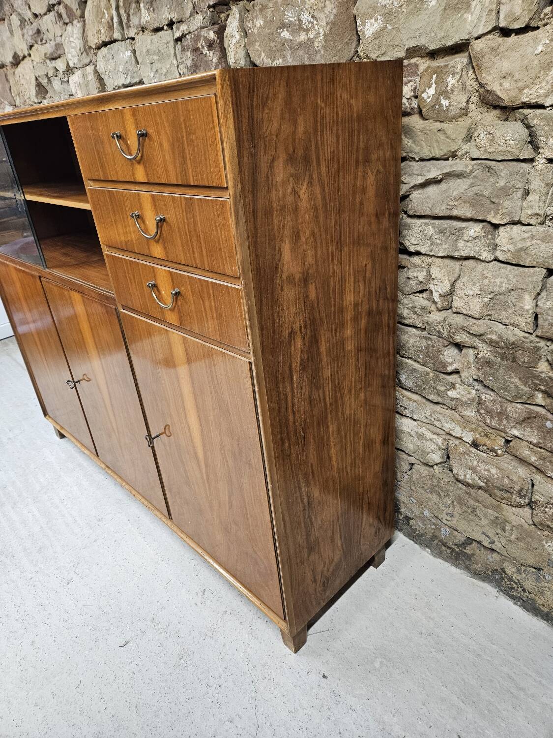 Art Deco walnut sideboard, 1960