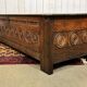 18th-century Breton chestnut bank bench