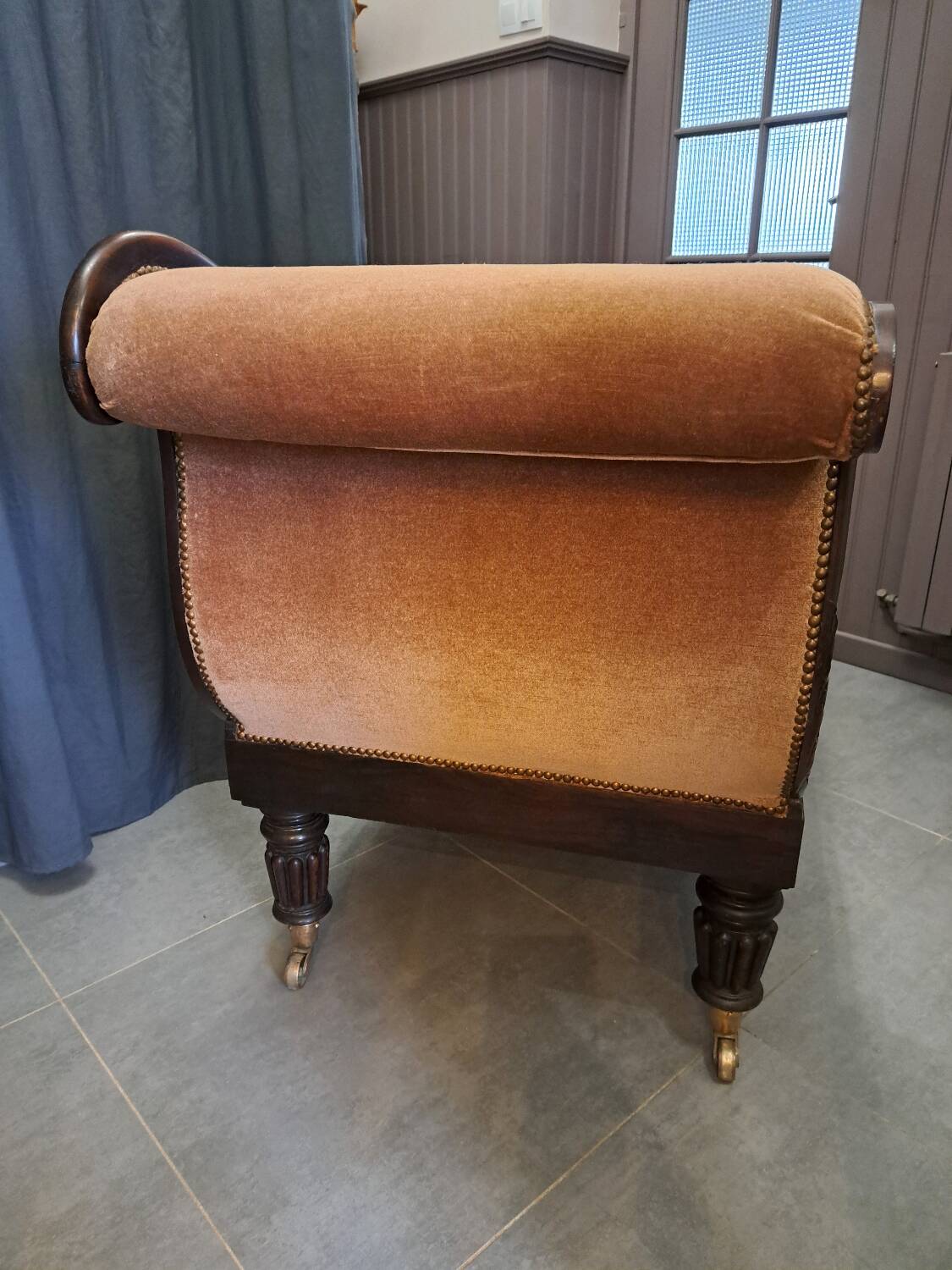 Napoleon III daybed in rosewood