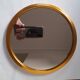 Round mirror tray with gold edge - 1950s