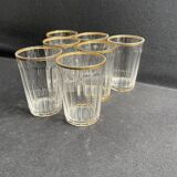 7 Baccarat Chicago service goblets size 6410 gold