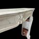 Louis XV marble fireplace, 19th century.