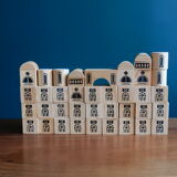 41 wooden blocks for construction