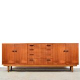 Midcentury tigerwood sideboard / long john. vintage modern / danish / retro / scandinavian style.