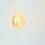 Mid-Century Modern Amber Bubble Glass Wall Light by Helena Tynell, 1960s