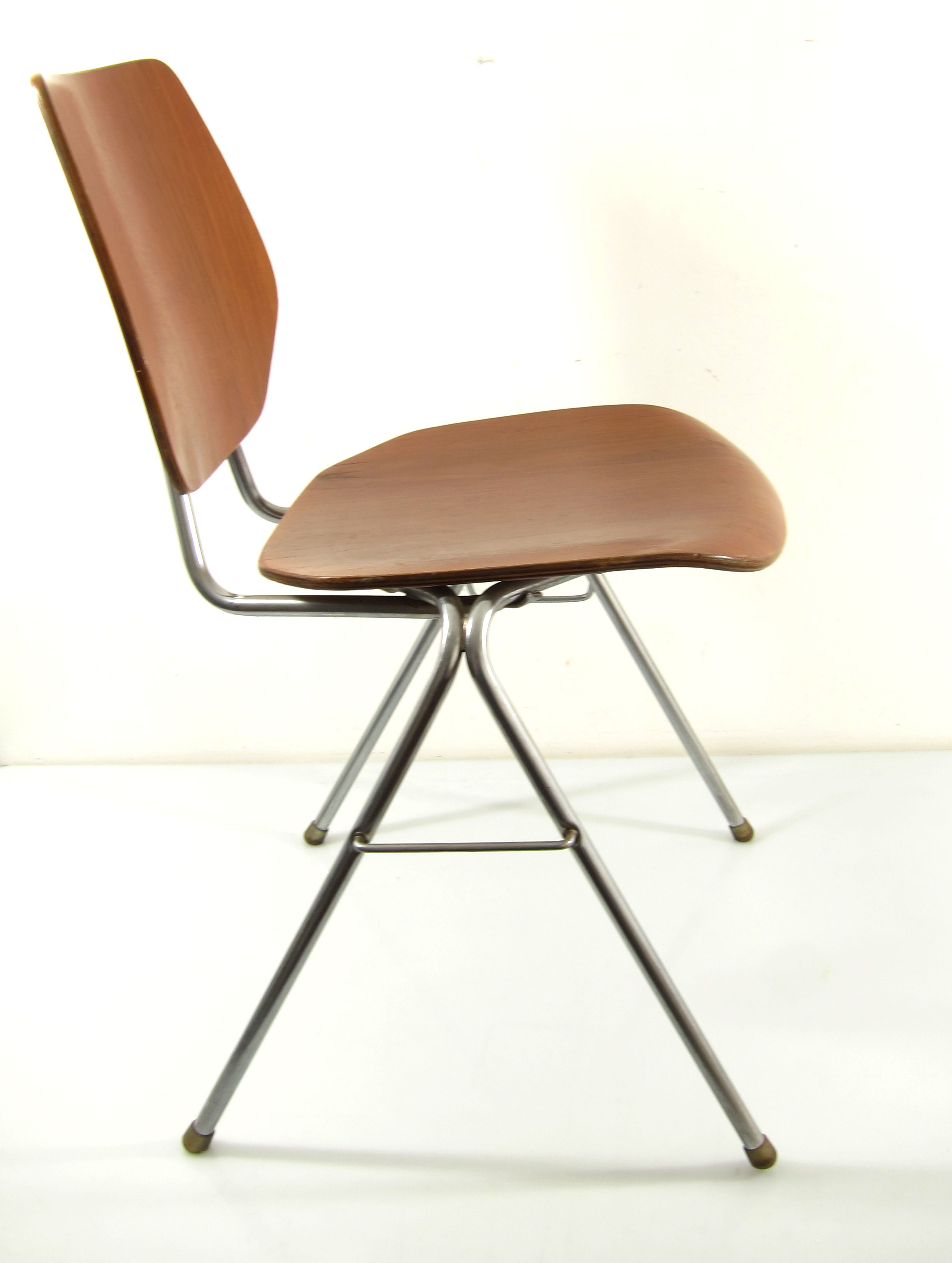 Danish wooden Plywood stackable chairs  1960s – Arne Jacobsen style