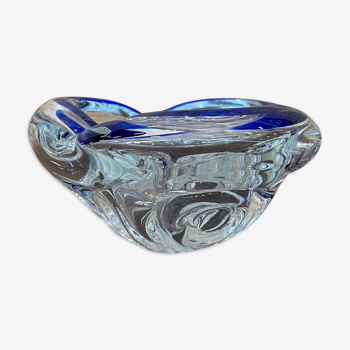 Murano glass pocket-empty ashtray