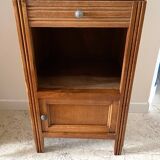Cube bedside table in oak 1950s