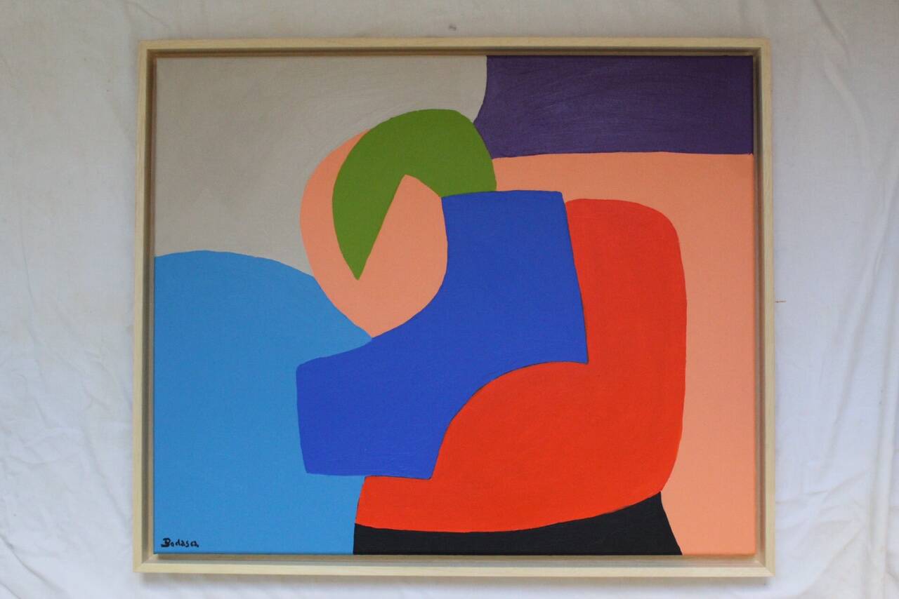 Modern colorful abstract painting