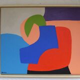 Modern colorful abstract painting