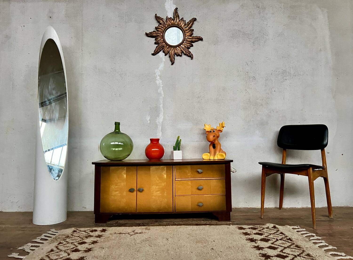 Two-tone vintage sideboard