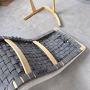 Ikea vintage Kim Samson curved beech wood deck chair
