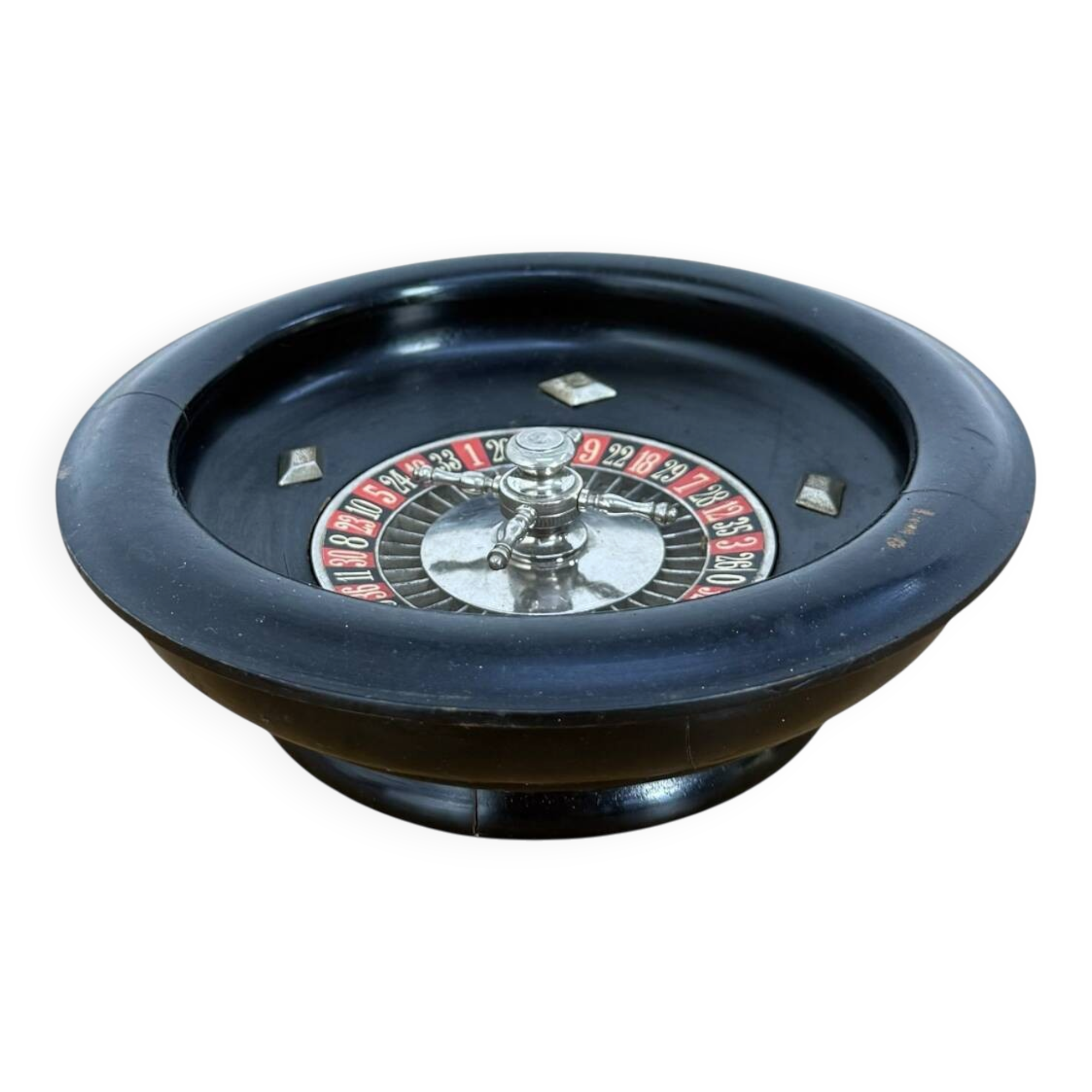 Vintage French Miniature Roulette Wheel