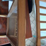 Piano bench end of empire style cane bed