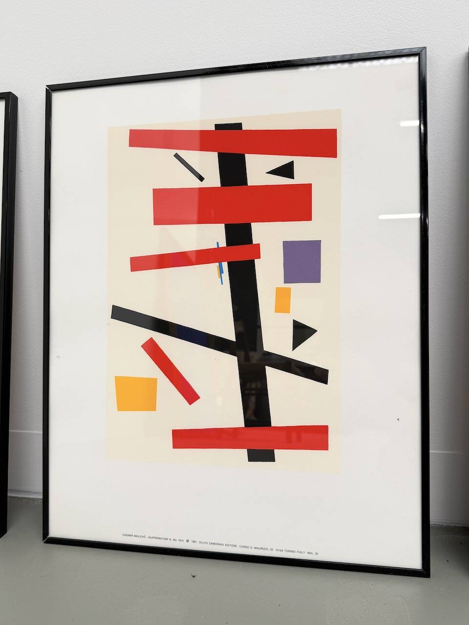 Set of 3 frames with Casimir Malevic lithographs