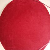 Velvet oval mirror - 59x45cm