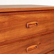 Scandinavian tall chest of six drawers