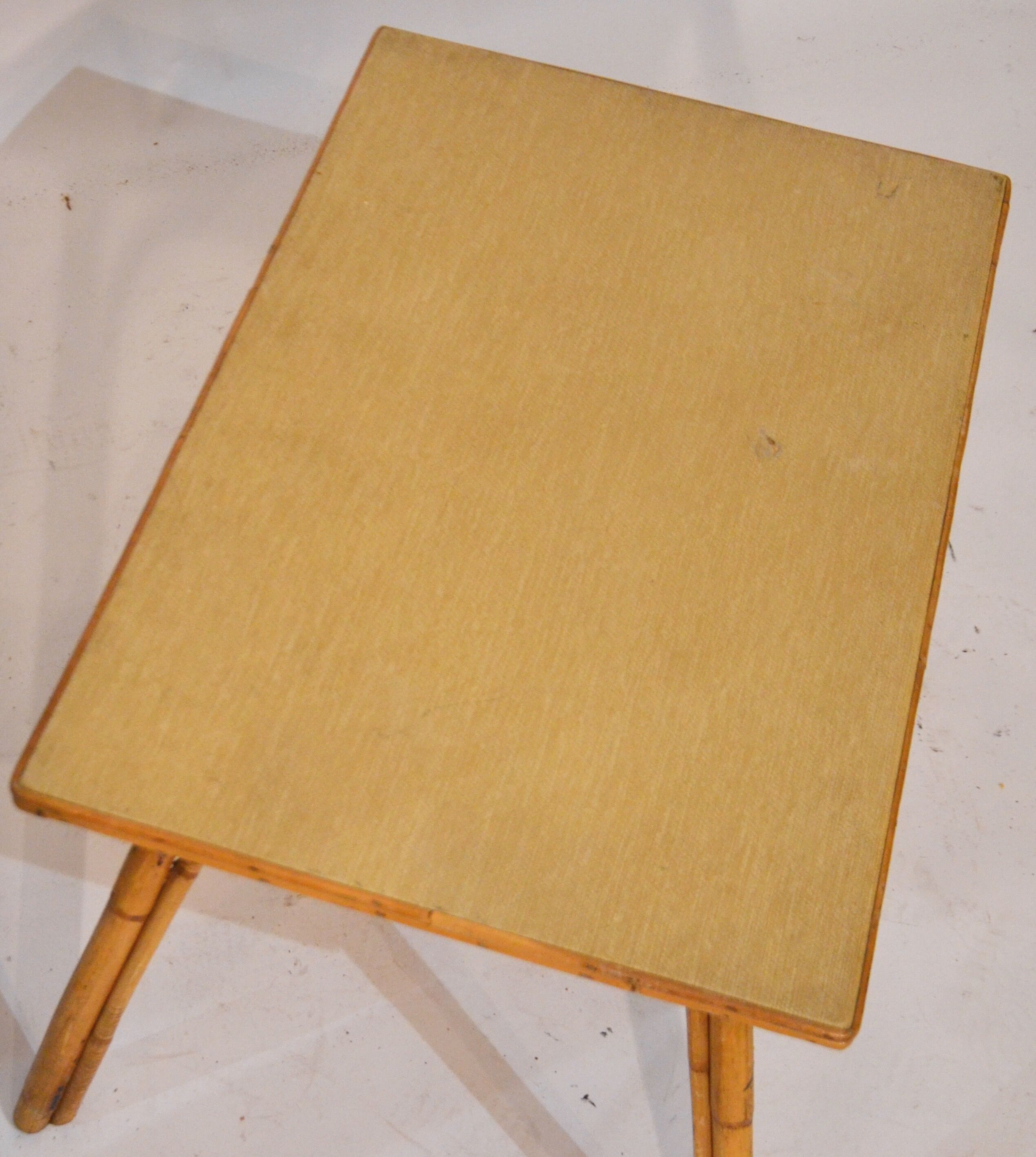 Coffee table rattan 60s